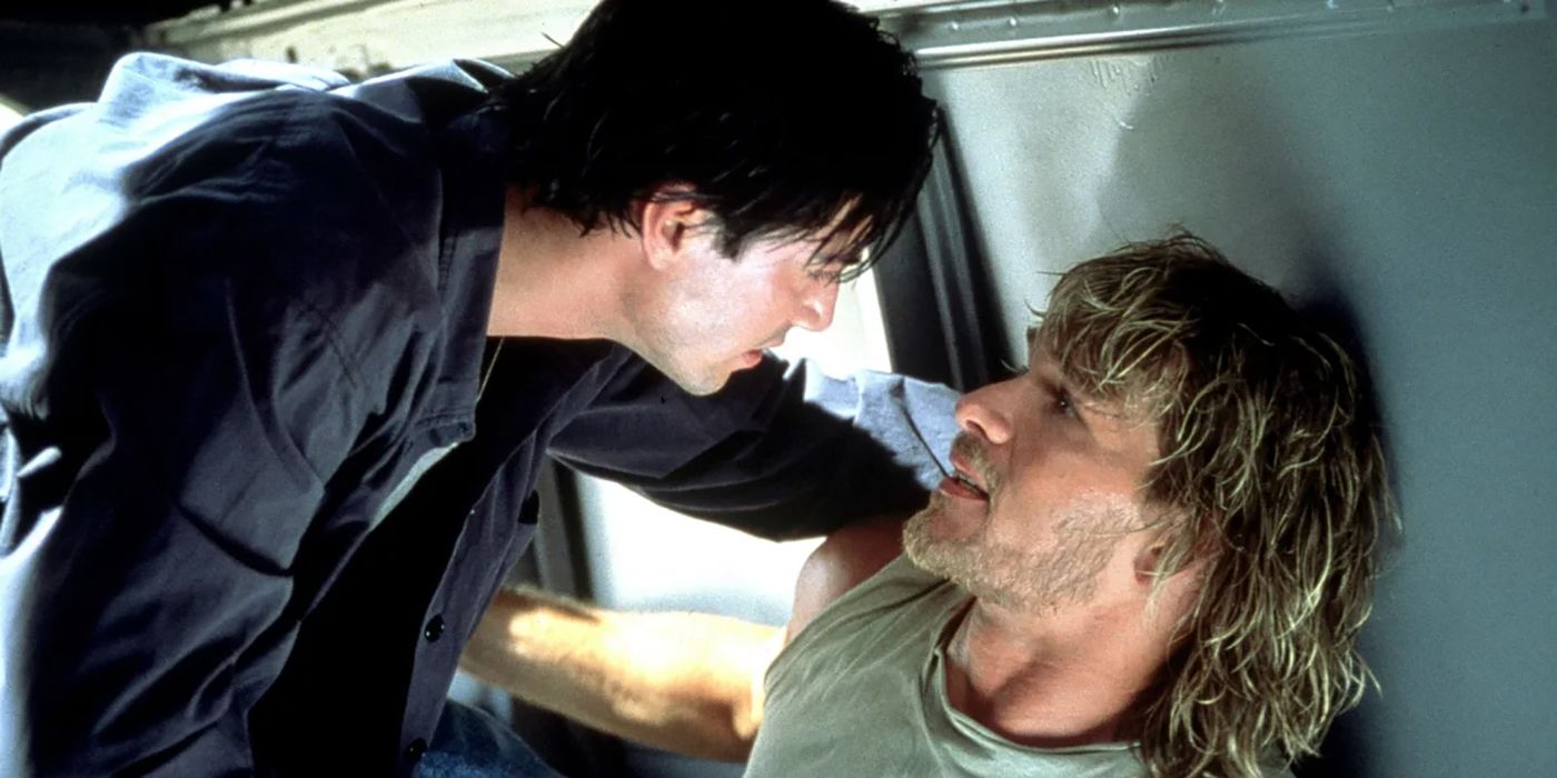 Keanu Reeves and Patrick Swayze in Point Break