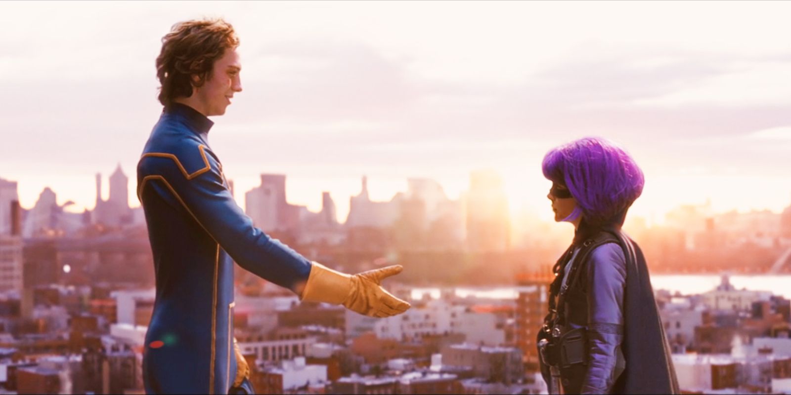 Kick-Ass and Hit-Girl in Kick-Ass movie