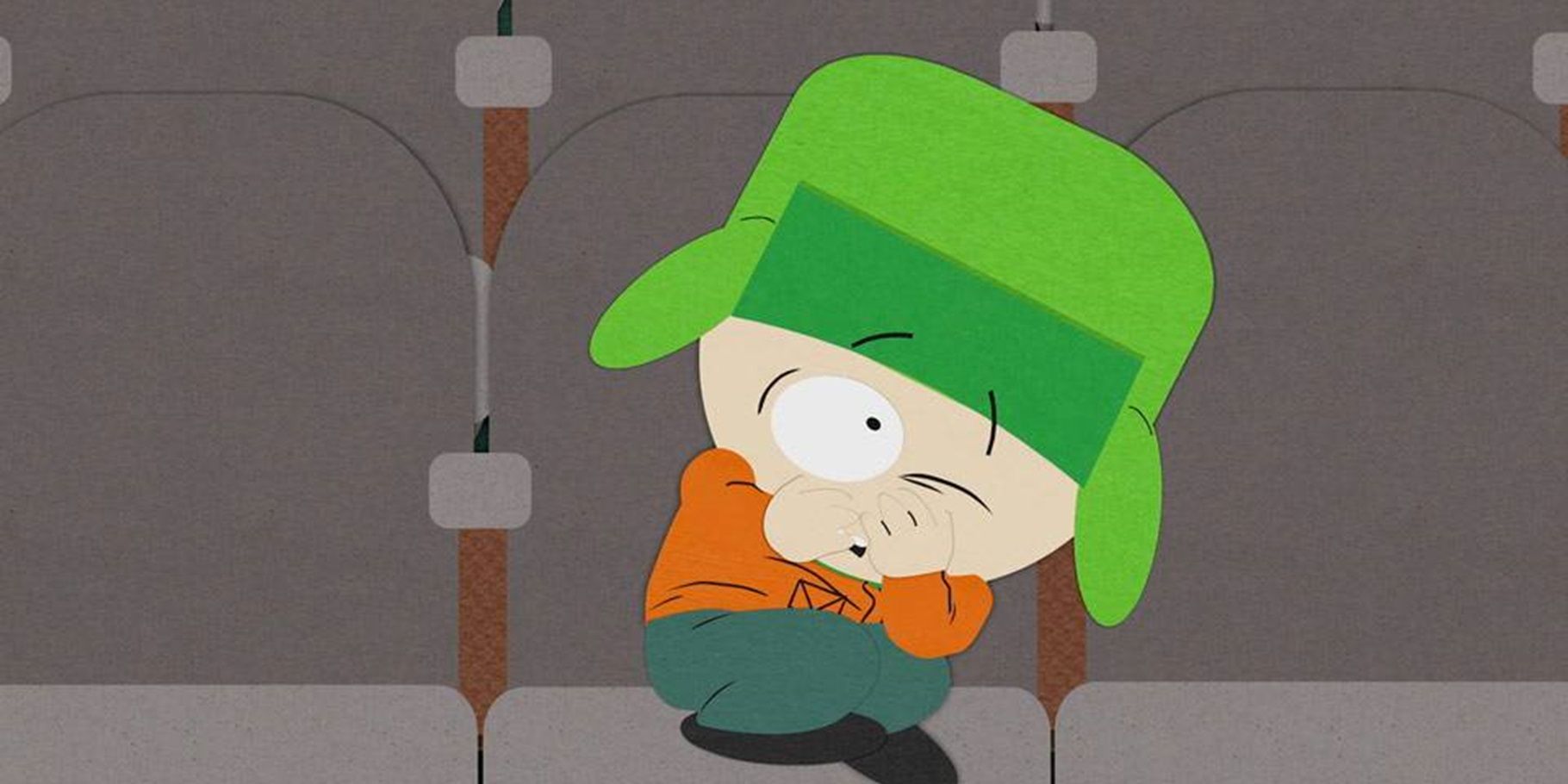 Kyle en una sala de cine en South Park
