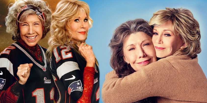 A composite image of Lily Tomlin and Jane Fonda
