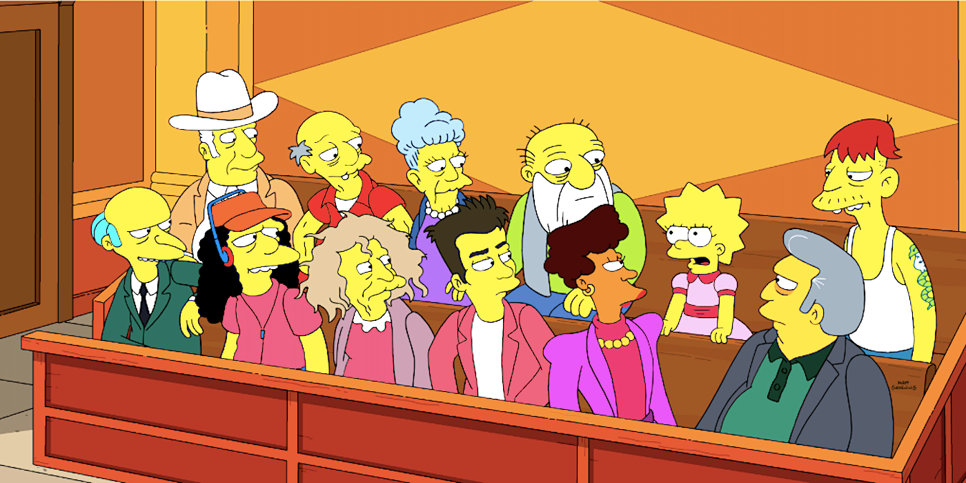 Lisa on the jury in The Simpsons season 34 episdoe 2