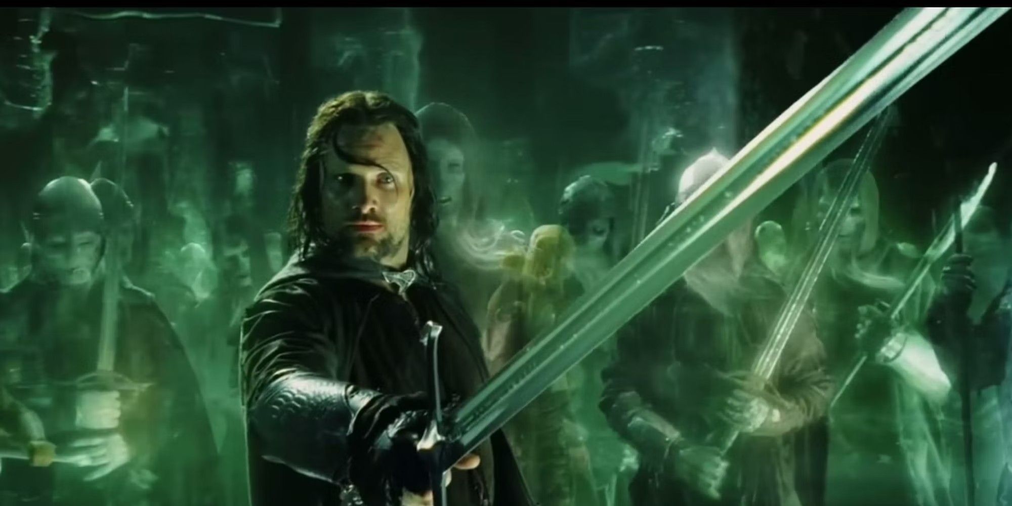 Aragorn and Narsel in The Lord of the Rings