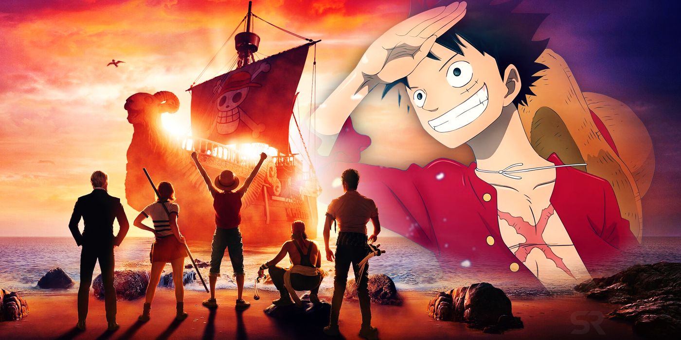 Luffy and live action Netflix One Piece poster