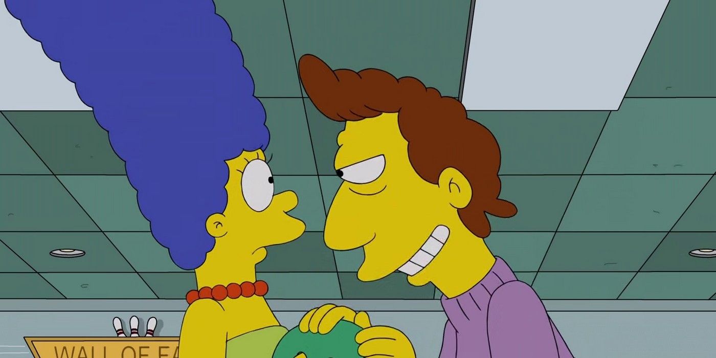 Marge and Jacques in Simpsons