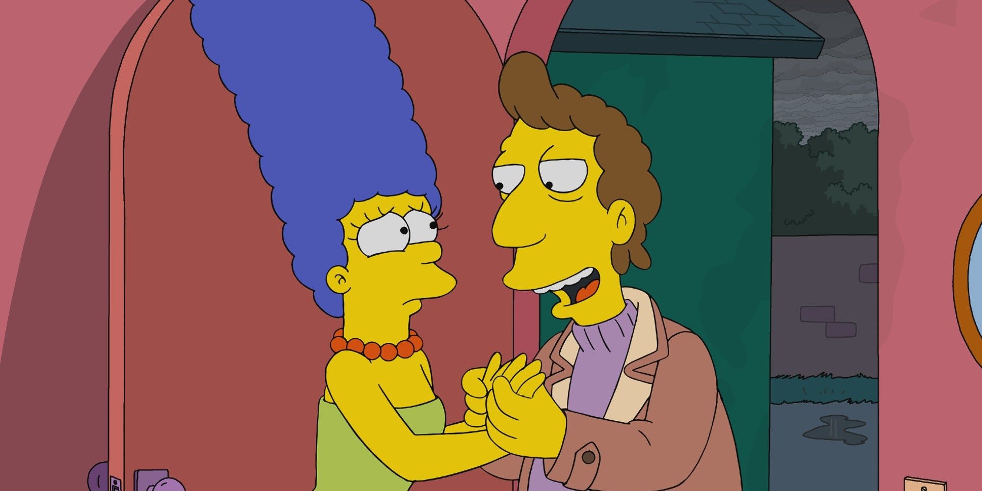 Marge and Jacques in The Simpsons