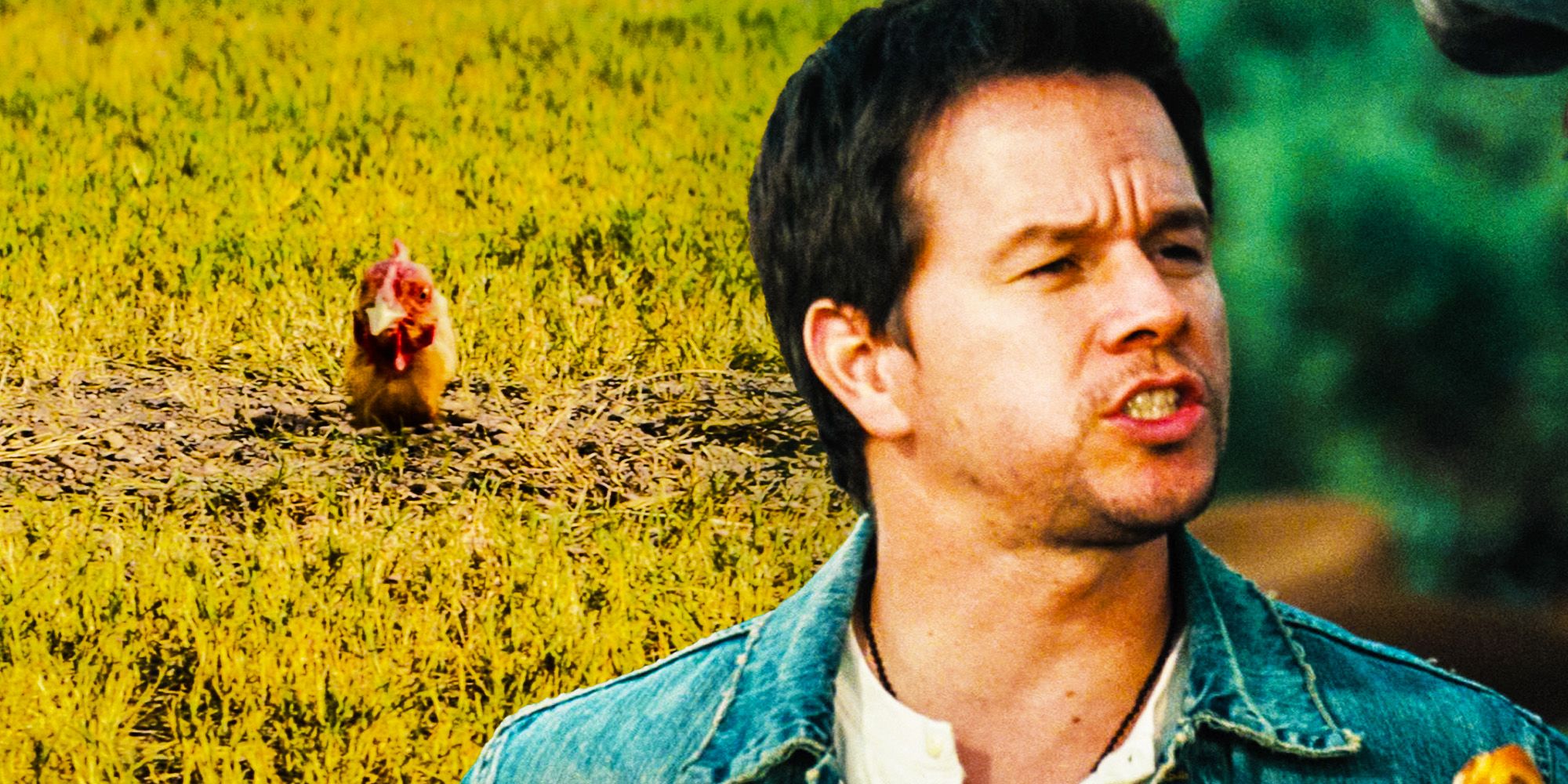 Mark Wahlberg 2 guns chicken scene