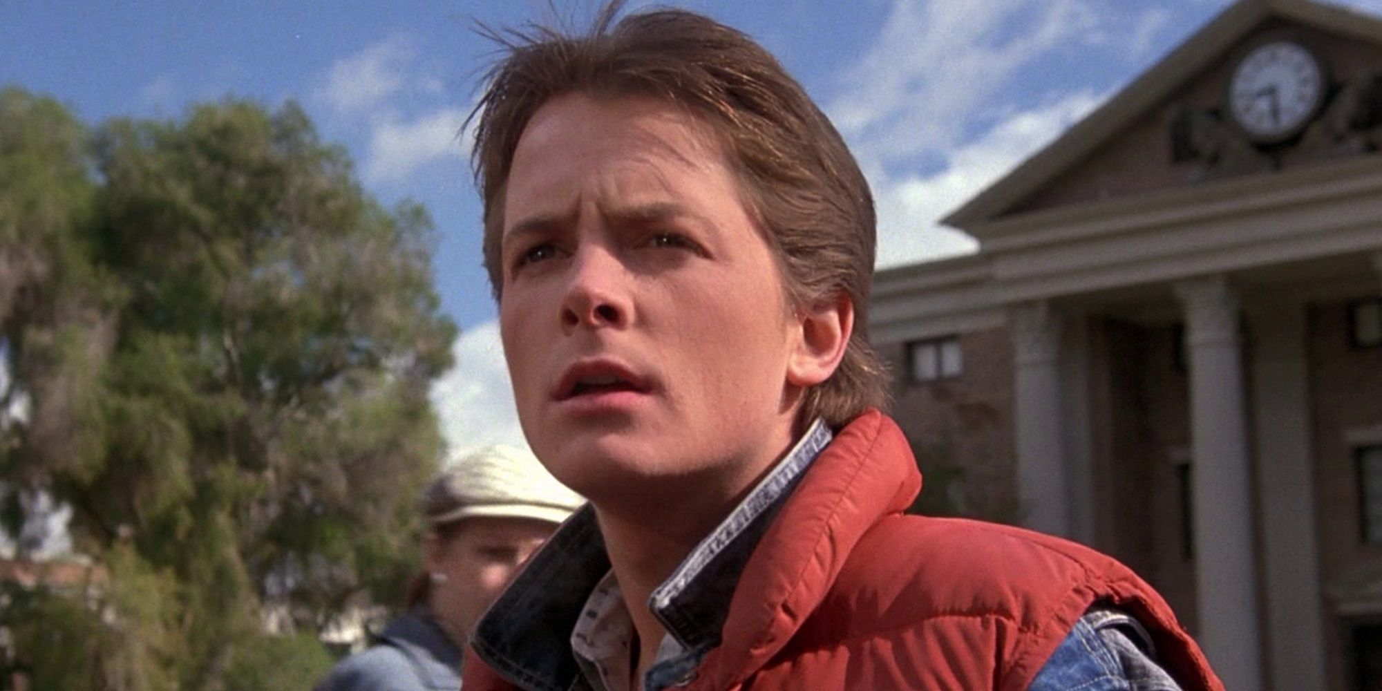 Marty looking confused in Back to the Future