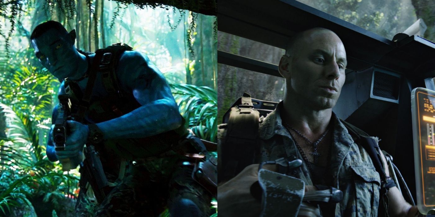 Split image of Lyle Wainfleet in Avatar: The Way of Water and Matt Gerald in Avatar