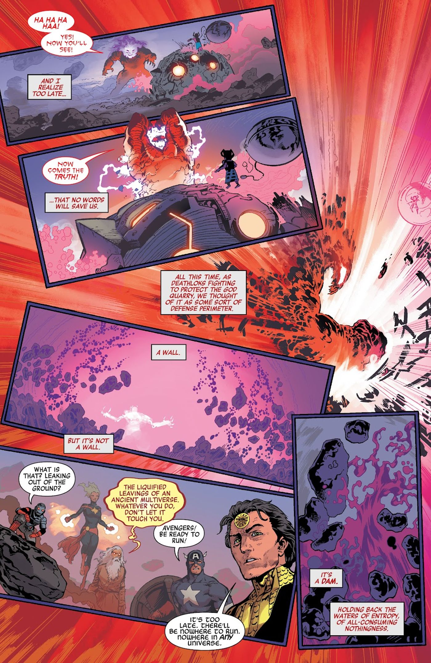 Mephisto destroys the Quarry of Creation in Avengers Forever