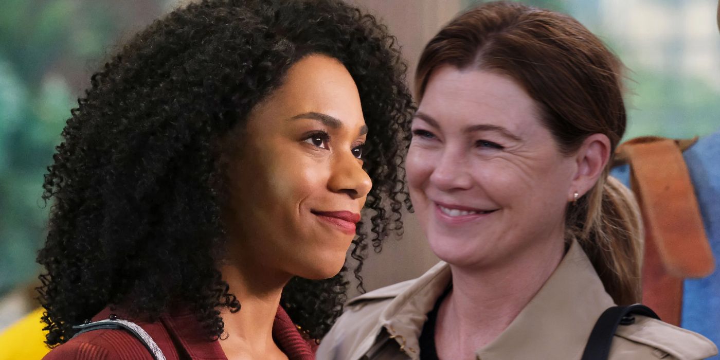 Meredith Grey with Maggie Pierce in Grey&rsquo;s Anatomy