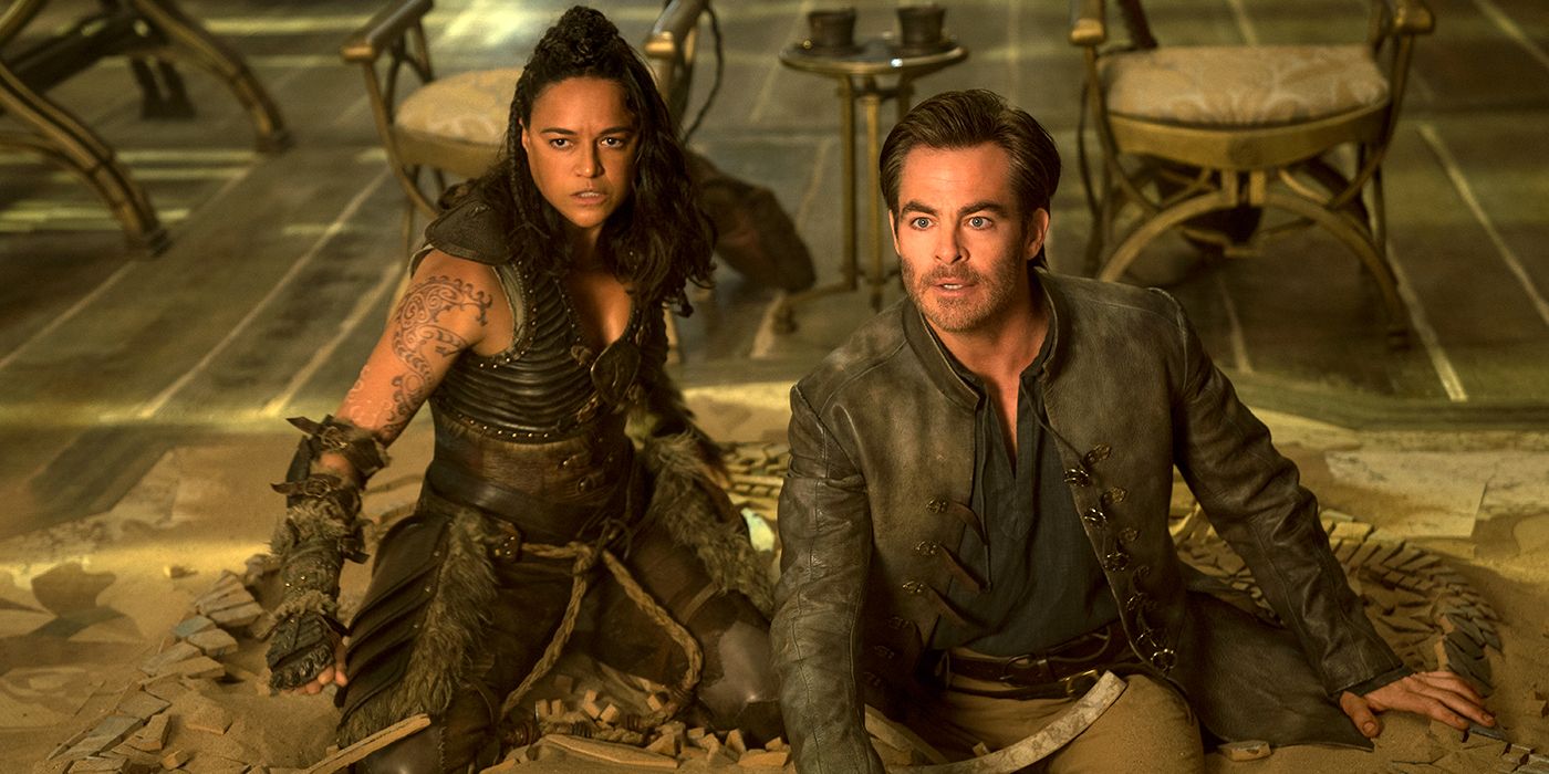Chris Pine & Michelle Rodriguez Interview: Dungeons & Dragons Honor Among Thieves