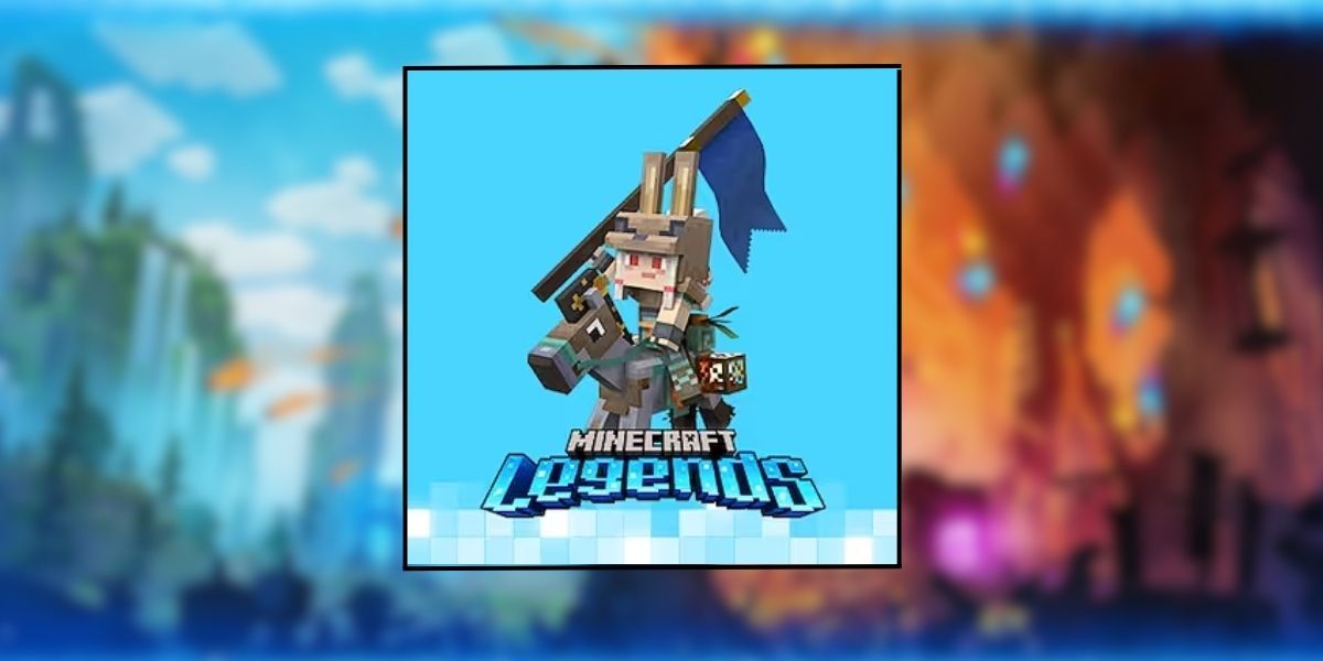 Minecraft Legends Deluxe Skin, the Rabbit Commander, with a special deluxe edition horse 