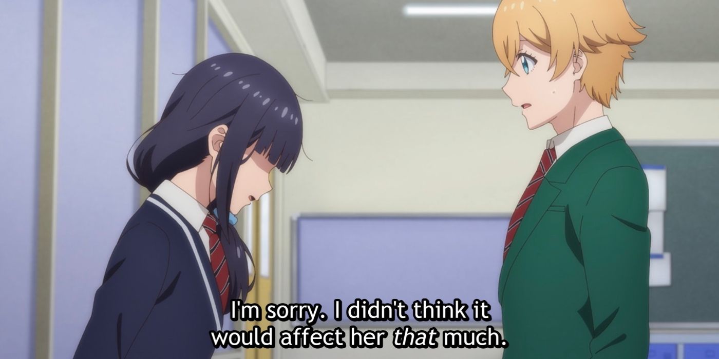 Misuzu mengaku kepada Kousuke tentang betapa dia menyakiti Carol-chan di Tomo-chan is a Girl!  episode 9