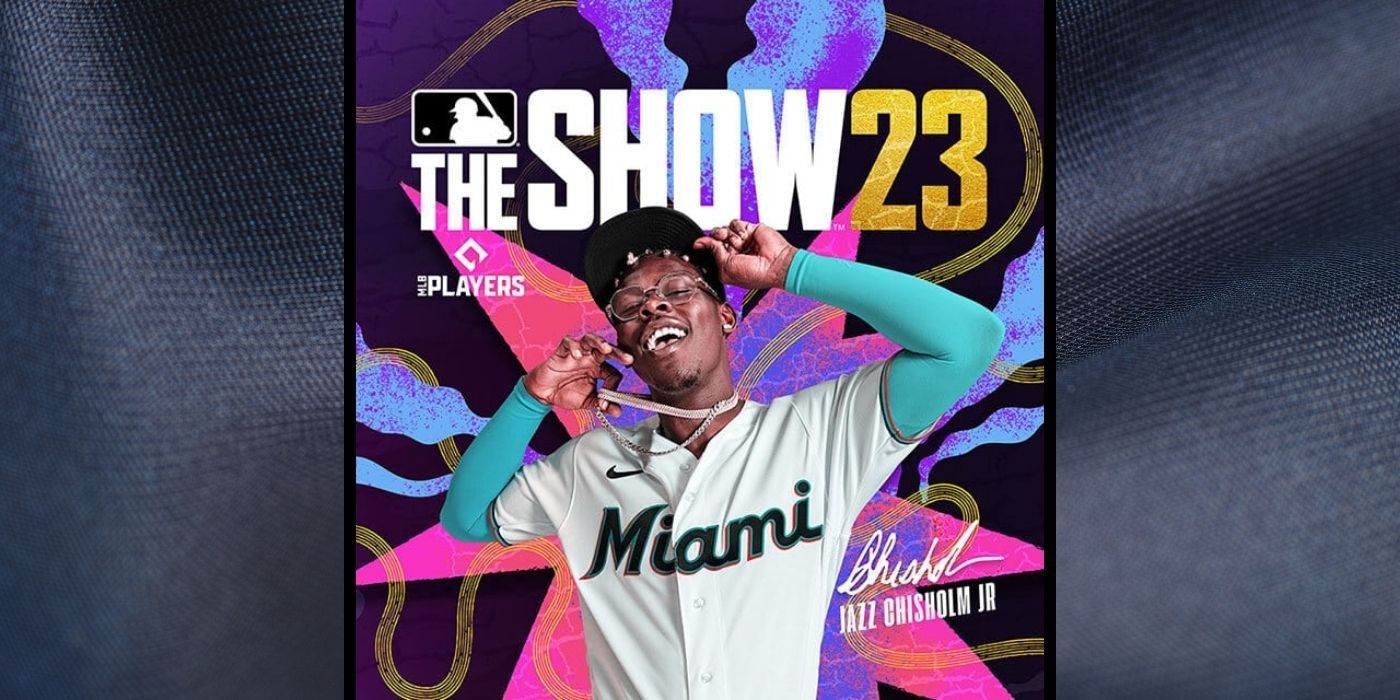 MLB The Show 23 Standard Edition, with the logo for The Show 23 and an image of Jazz Chisholm Jr.