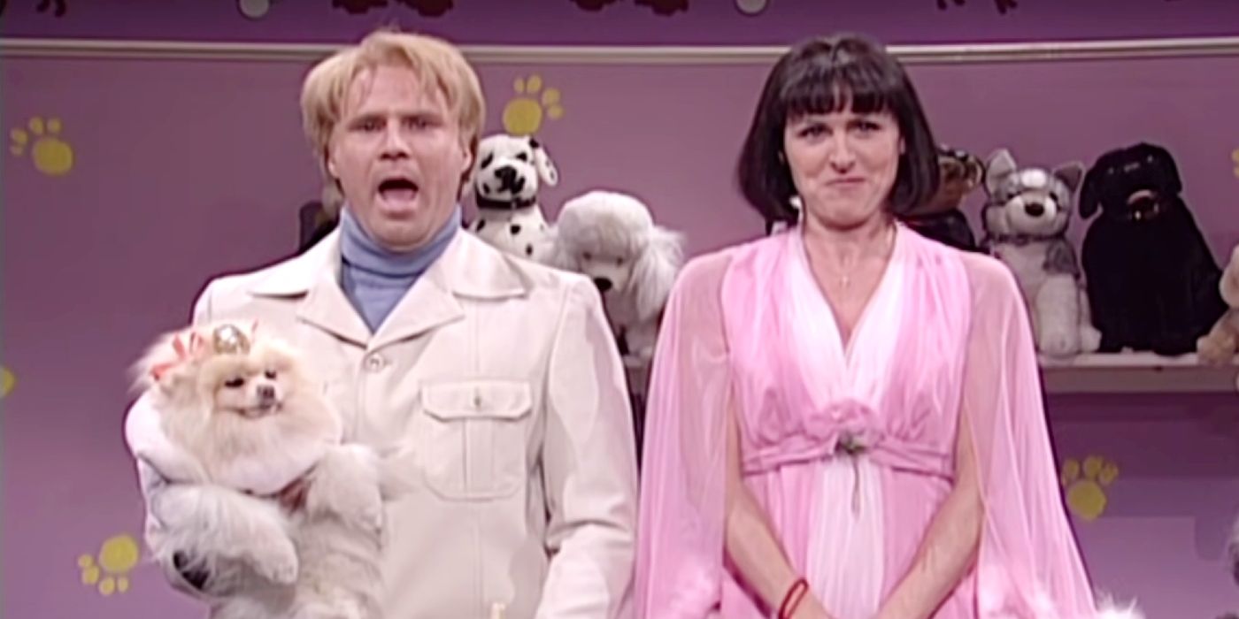 Molly Shannon and Will Ferrell in an SNL sketch.
