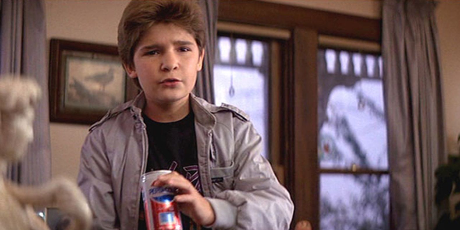 Mouth drinking soda in The Goonies