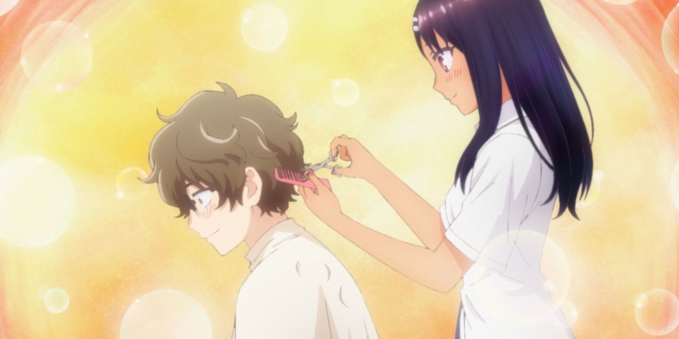 Nagatoro corta o cabelo de Senpai em Don't Toy With Me Miss Nagatoro