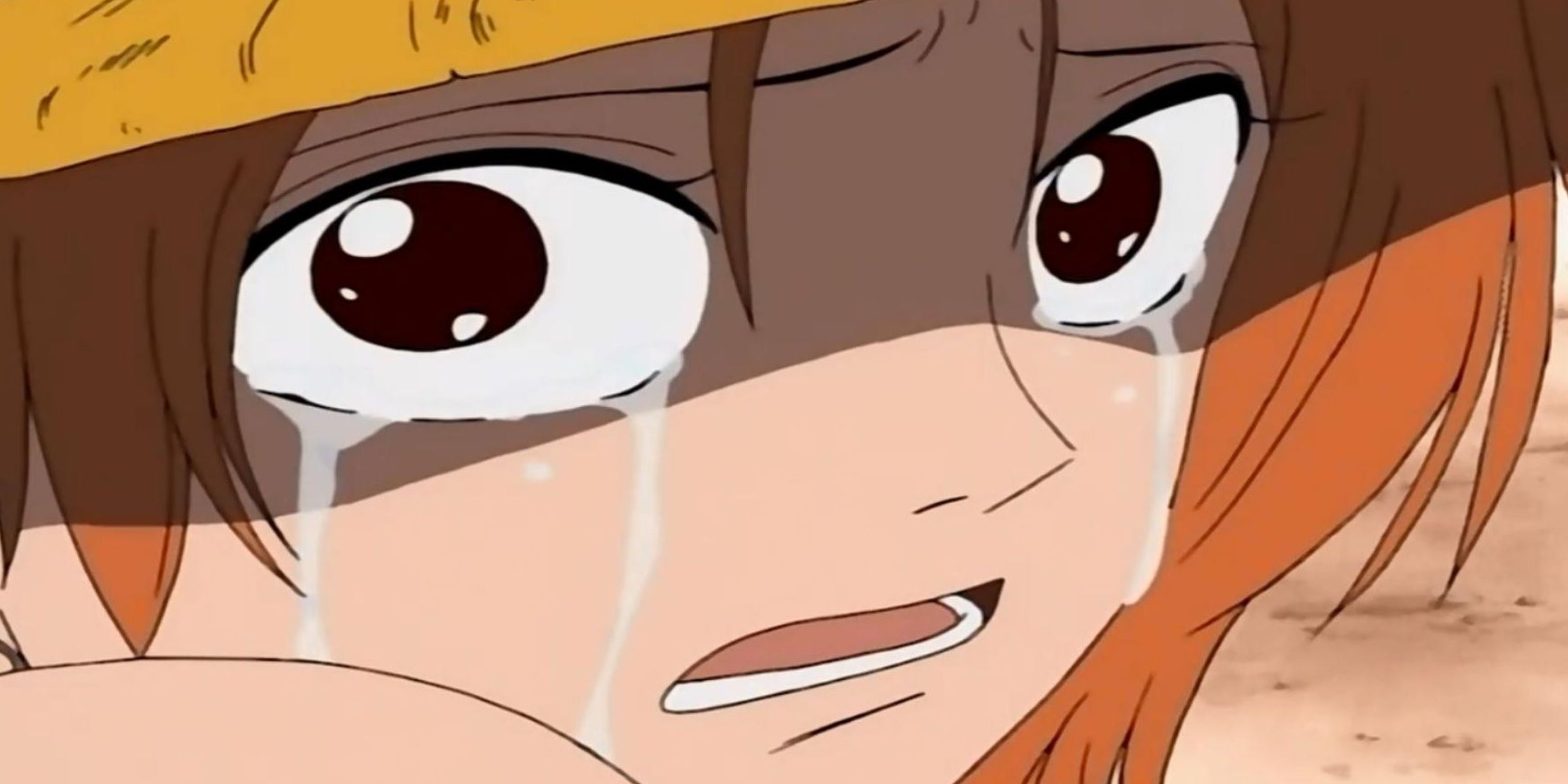 Nami sobs in One Piece episode 37