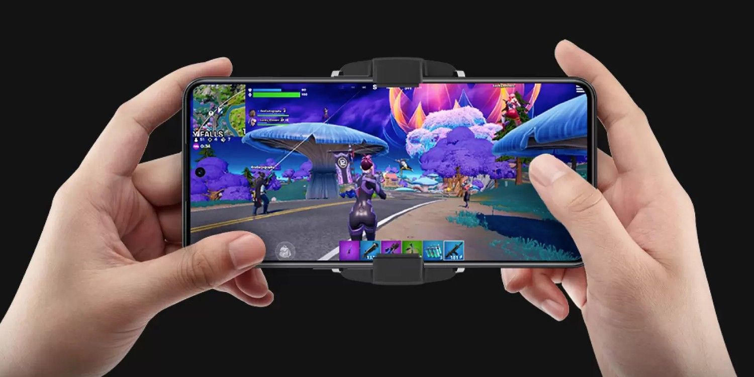 A photo showing someone playing a game on a OnePlus smartphone