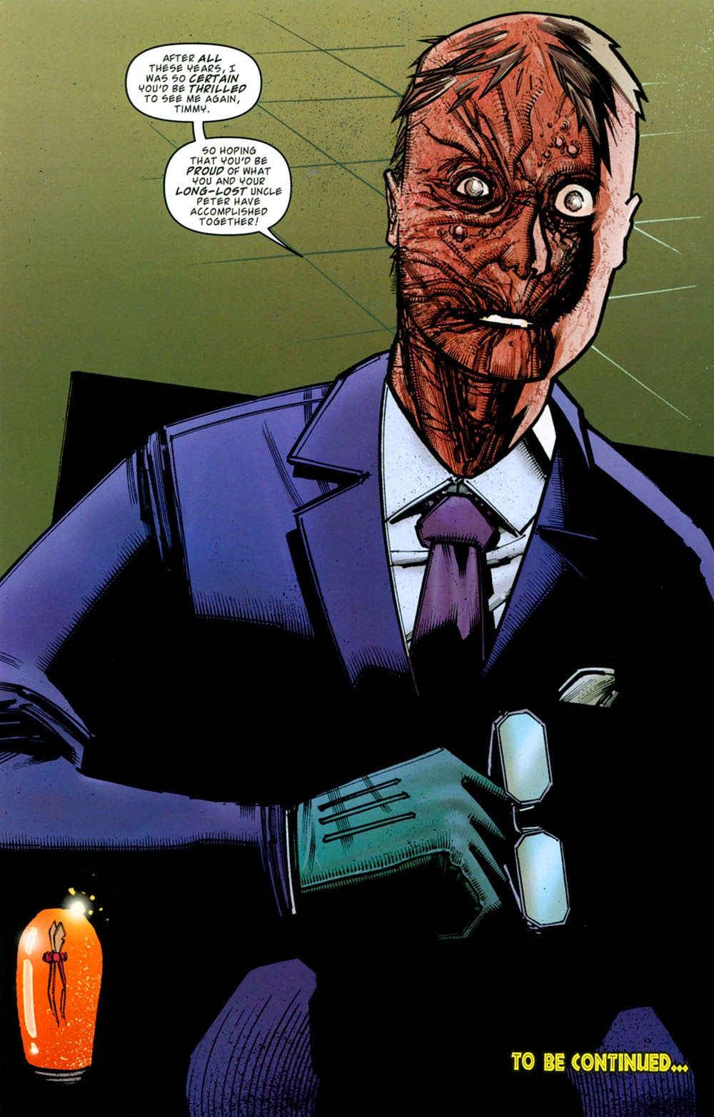 a disfigured peter ludlow returns in Jurassic Park comic