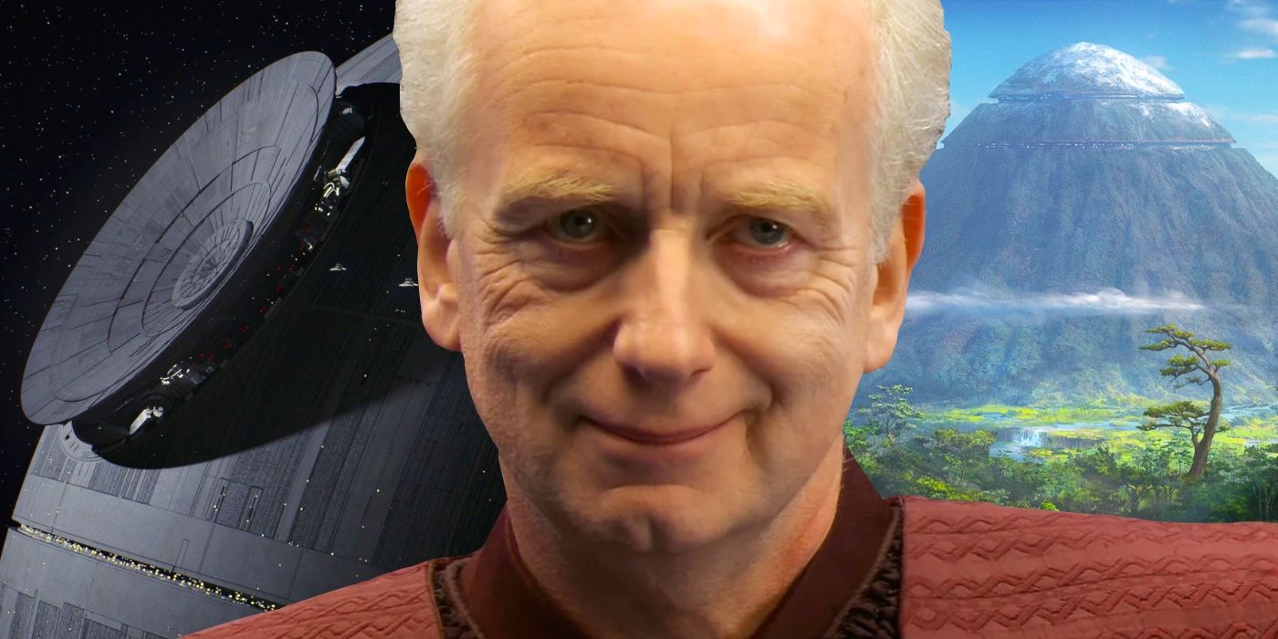 Palpatine with Death Star Construction and Mount Tantiss.