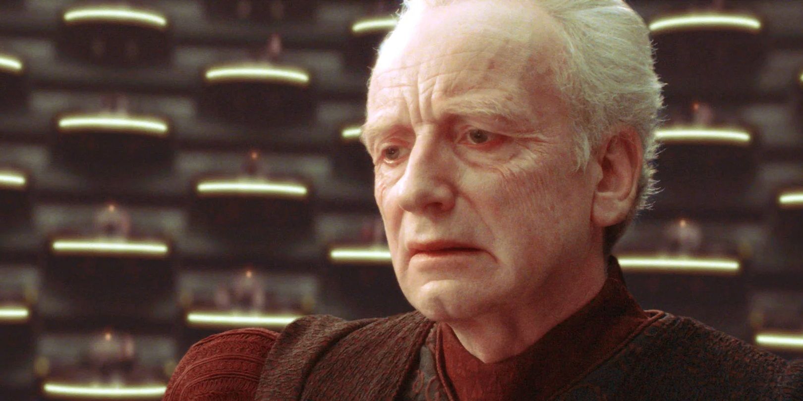 Palpatine in the Galactic Senate.