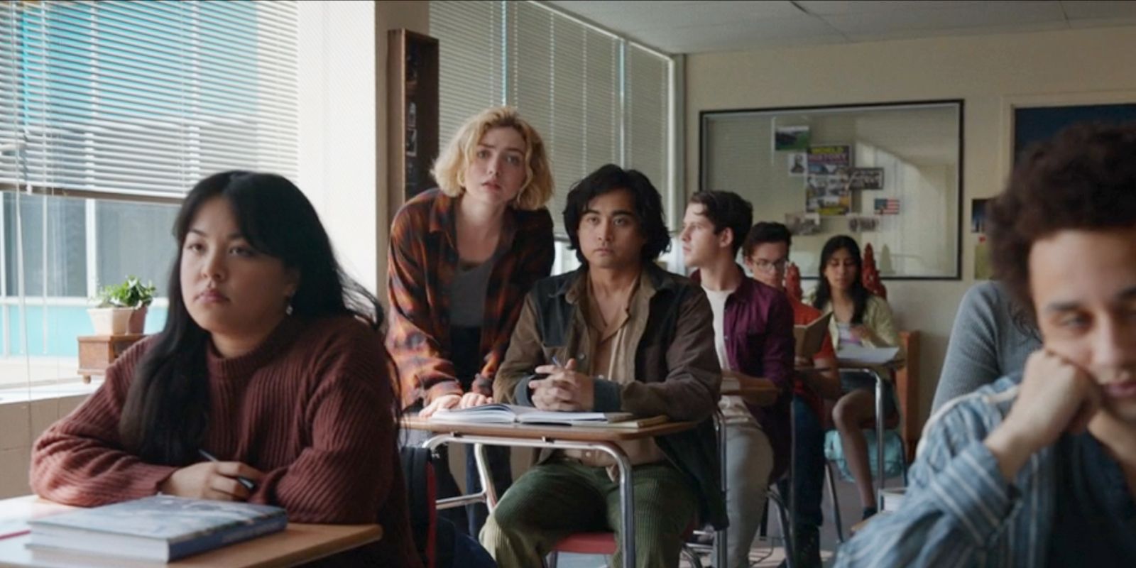 Peyton List and Kristian Flores in School Spirits