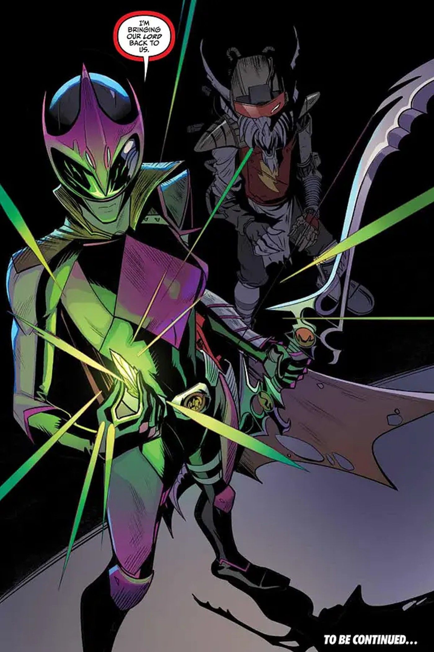 Pink Mighty Morphin Ranger Slayer Kimberly e Finster 5 chegam em Go Go Power Rangers #8