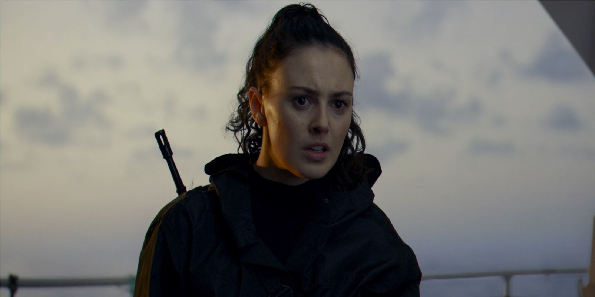 Pippa close-up at end of Wreck season 1 finale