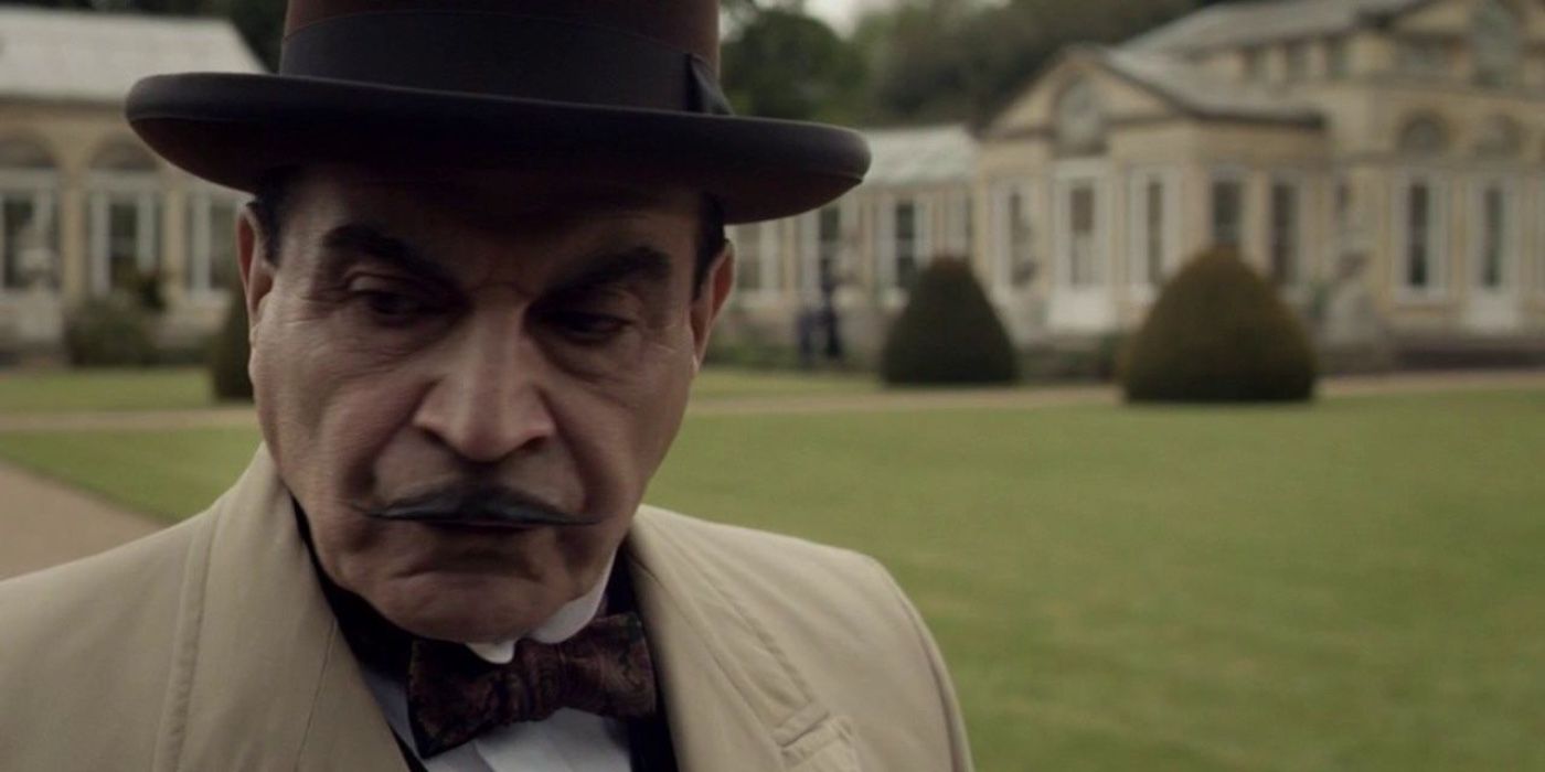 Poirot looking down in Labours of Hercules