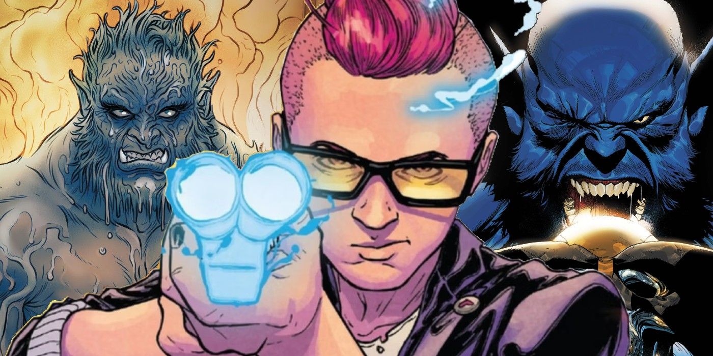 Quentin Quire Kid Omega with Evil Beast Behind