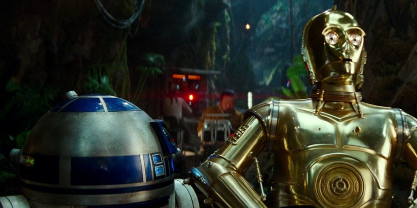 R2-D2 restores C-3PO's memories in The Rise of Skywalker.
