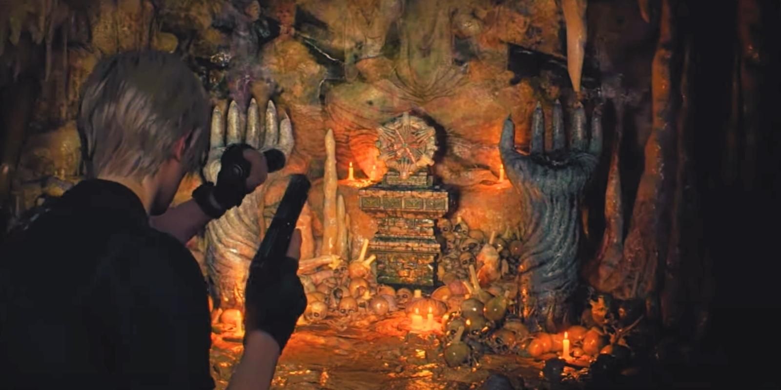 RE4 Remake, Cave Shrine Puzzles Solution