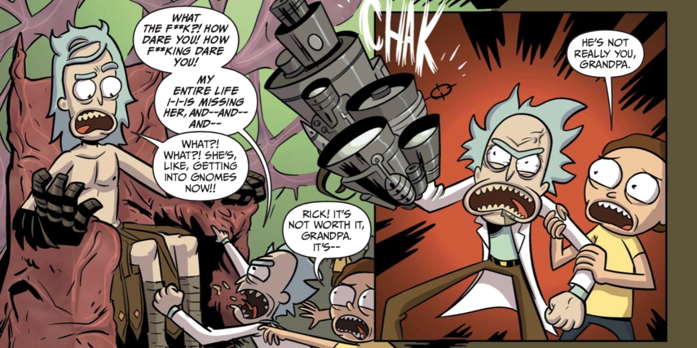 Rick and Morty challenge his alternate self.