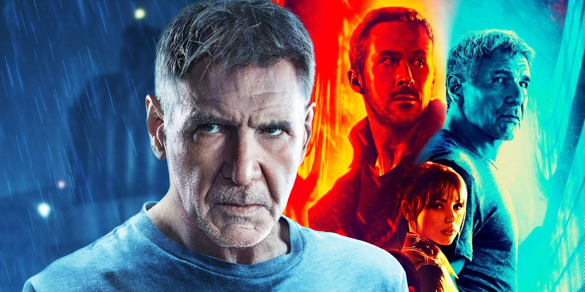 Rick Deckard and the Blade Runner 2049 Poster