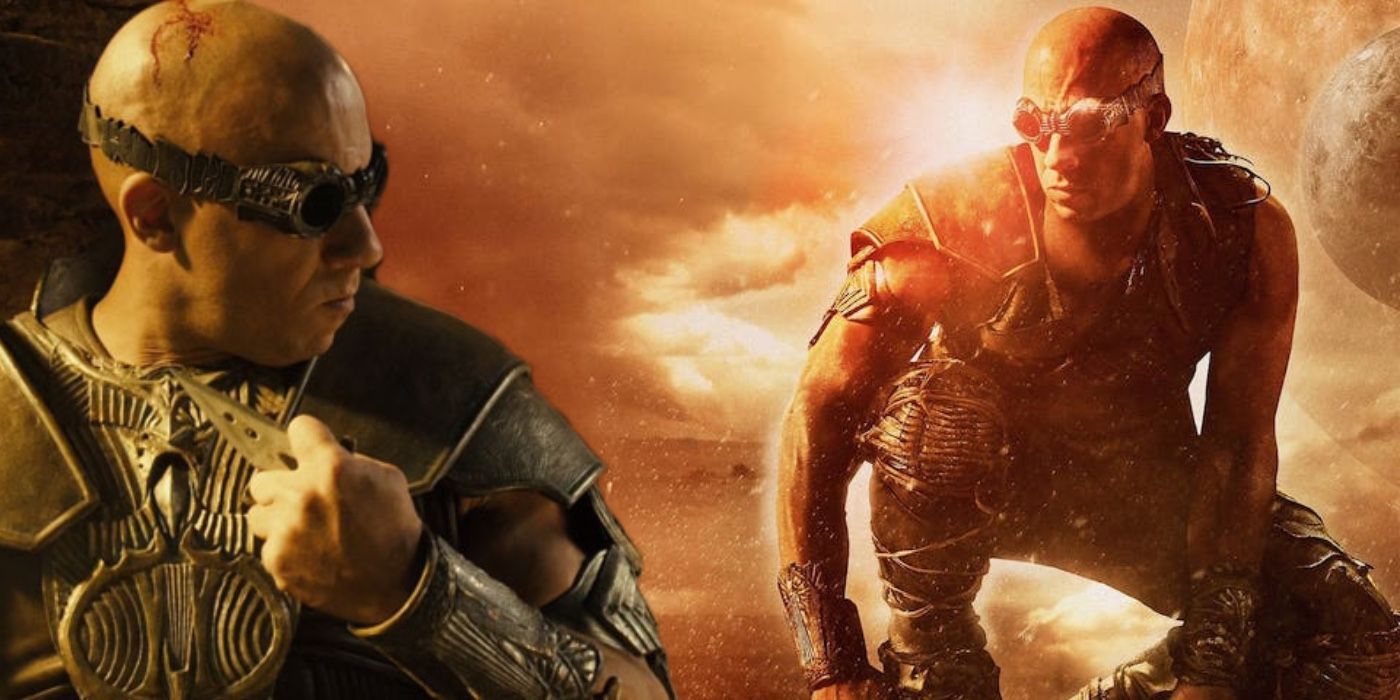 A composite image of Richard Riddick from 2013's Riddick