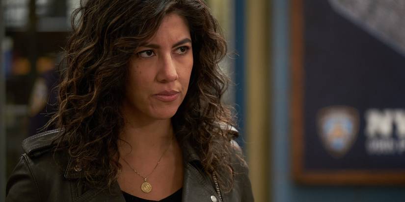 Rosa looking serious in Brooklyn 99