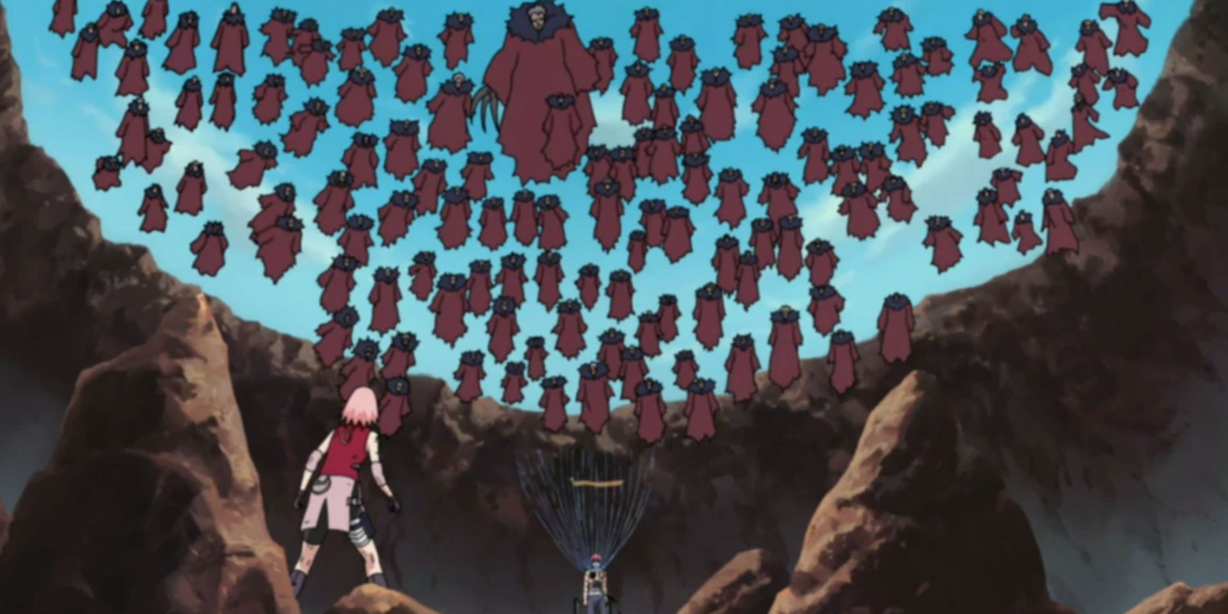 Sakura battles 100 puppets in Naruto Shippuden episode 26