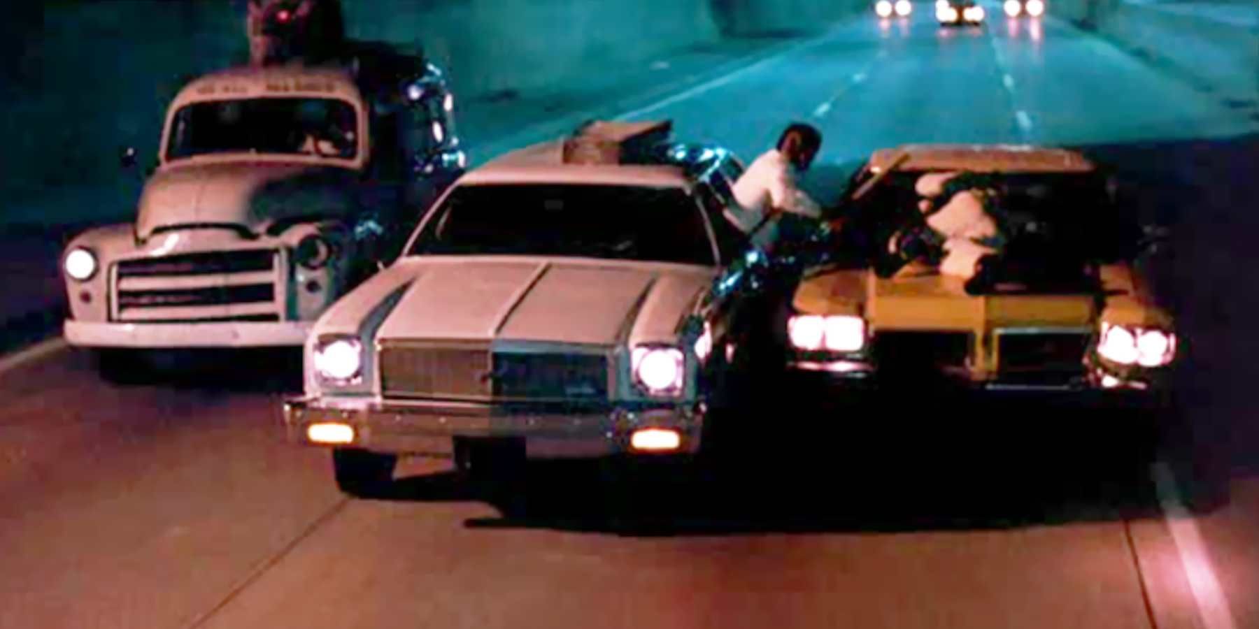 The Delta 88 in the car chase scene from Sam Raimi's Crimewave