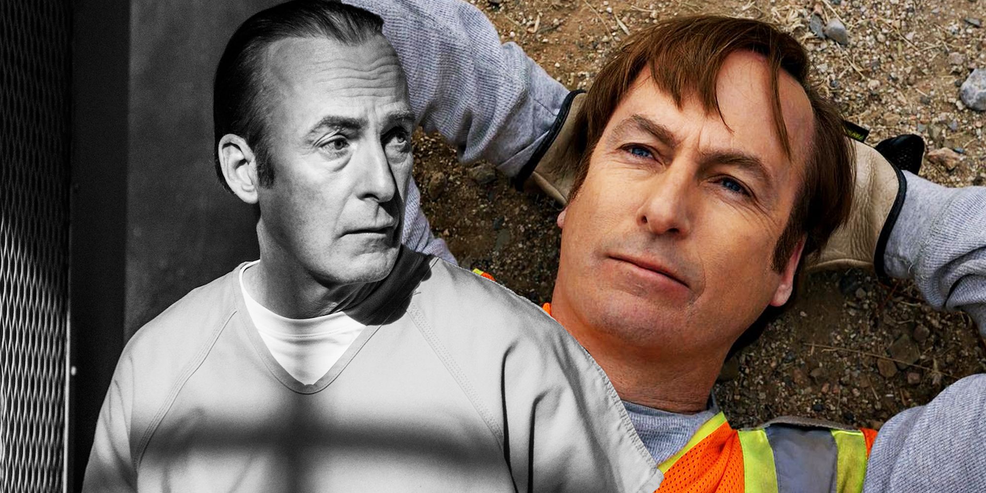 Saul Goodman in prison and doing community service