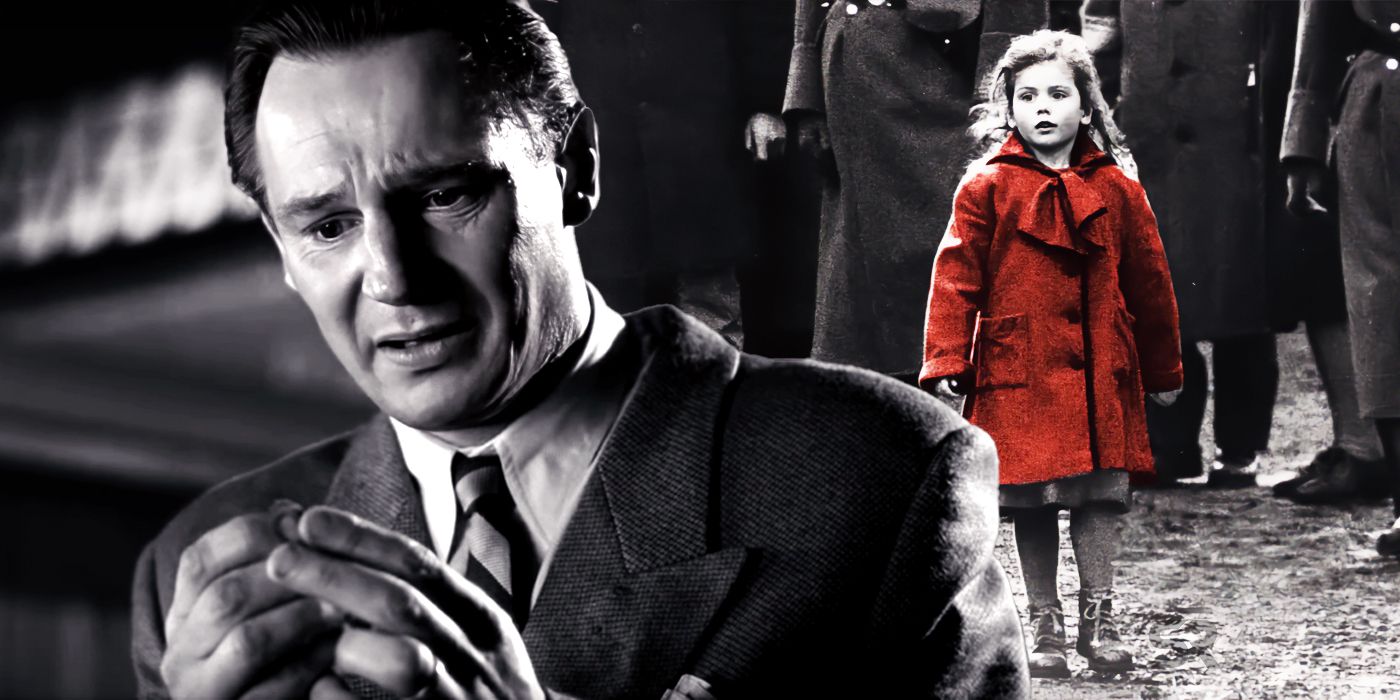 Schindler's List: girl in red coat 