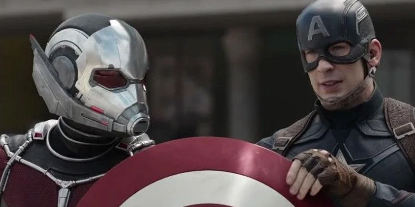 Scott Lang and Steve Rogers in Captain America Civil War
