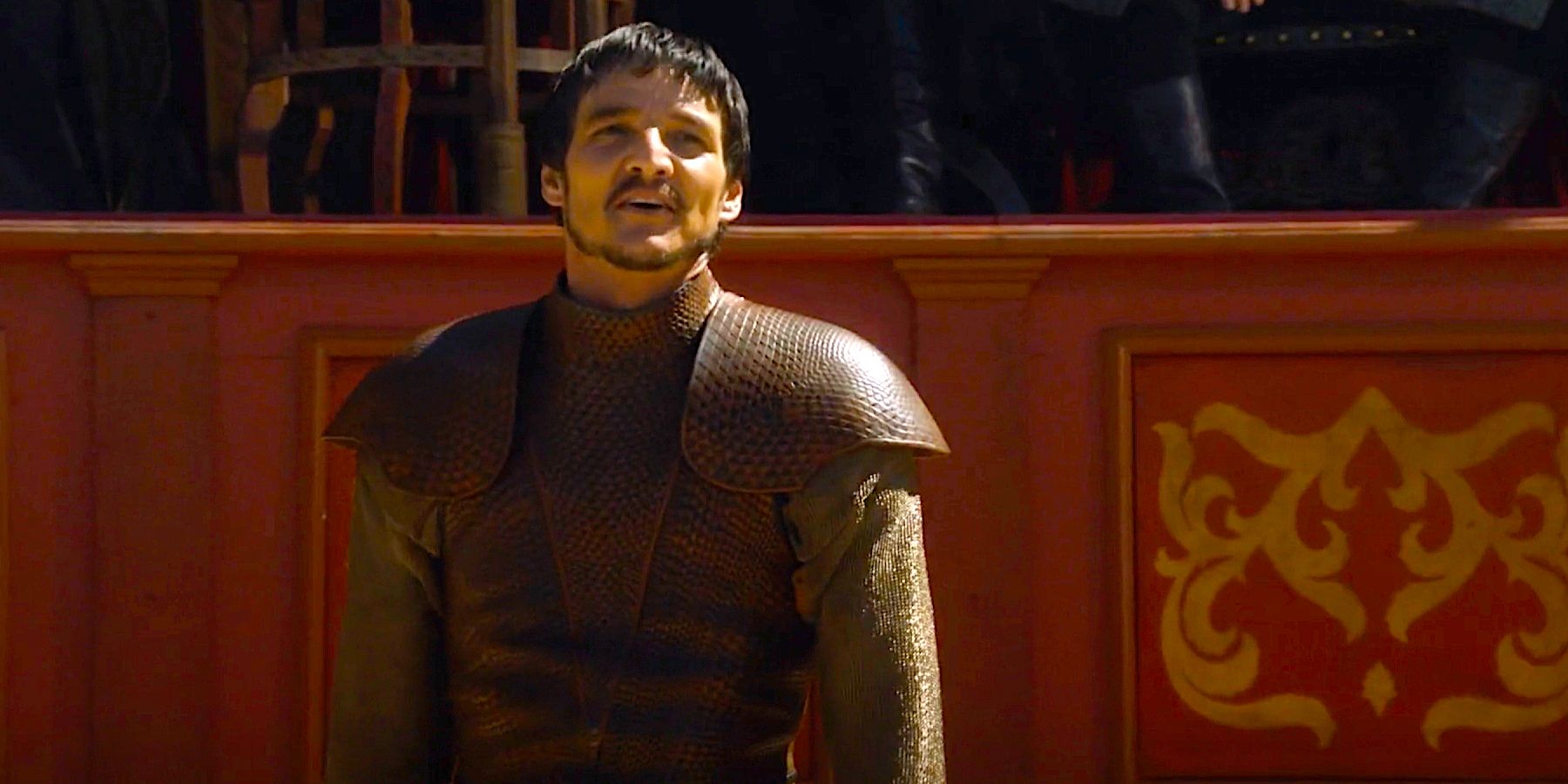 Oberyn suited up for trial by combat in Game of Thrones