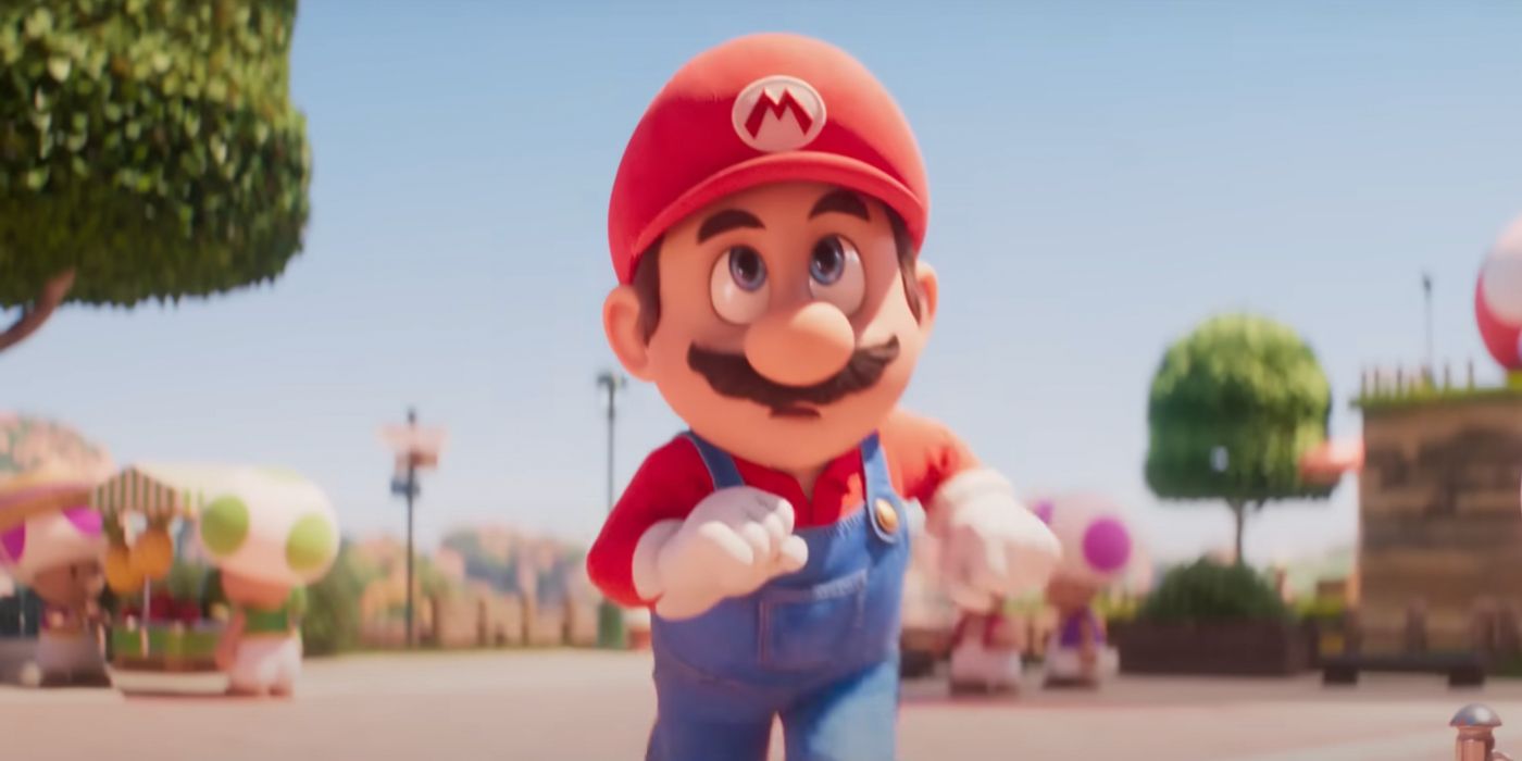 Mario running in The Super Mario Bros. Movie