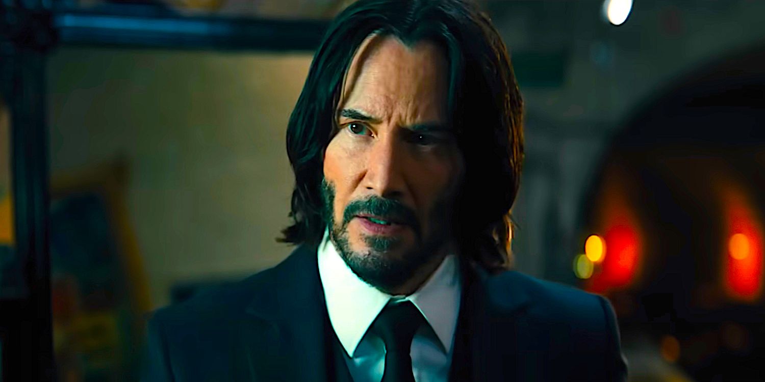 Keanu Reeves in John Wick Chapter 4 in his traditional suit
