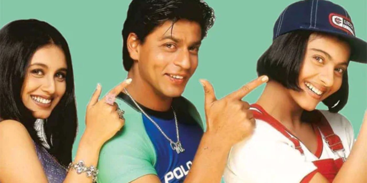 Shah Rukh Khan and the cast of Kuch Kuch Hota Hai