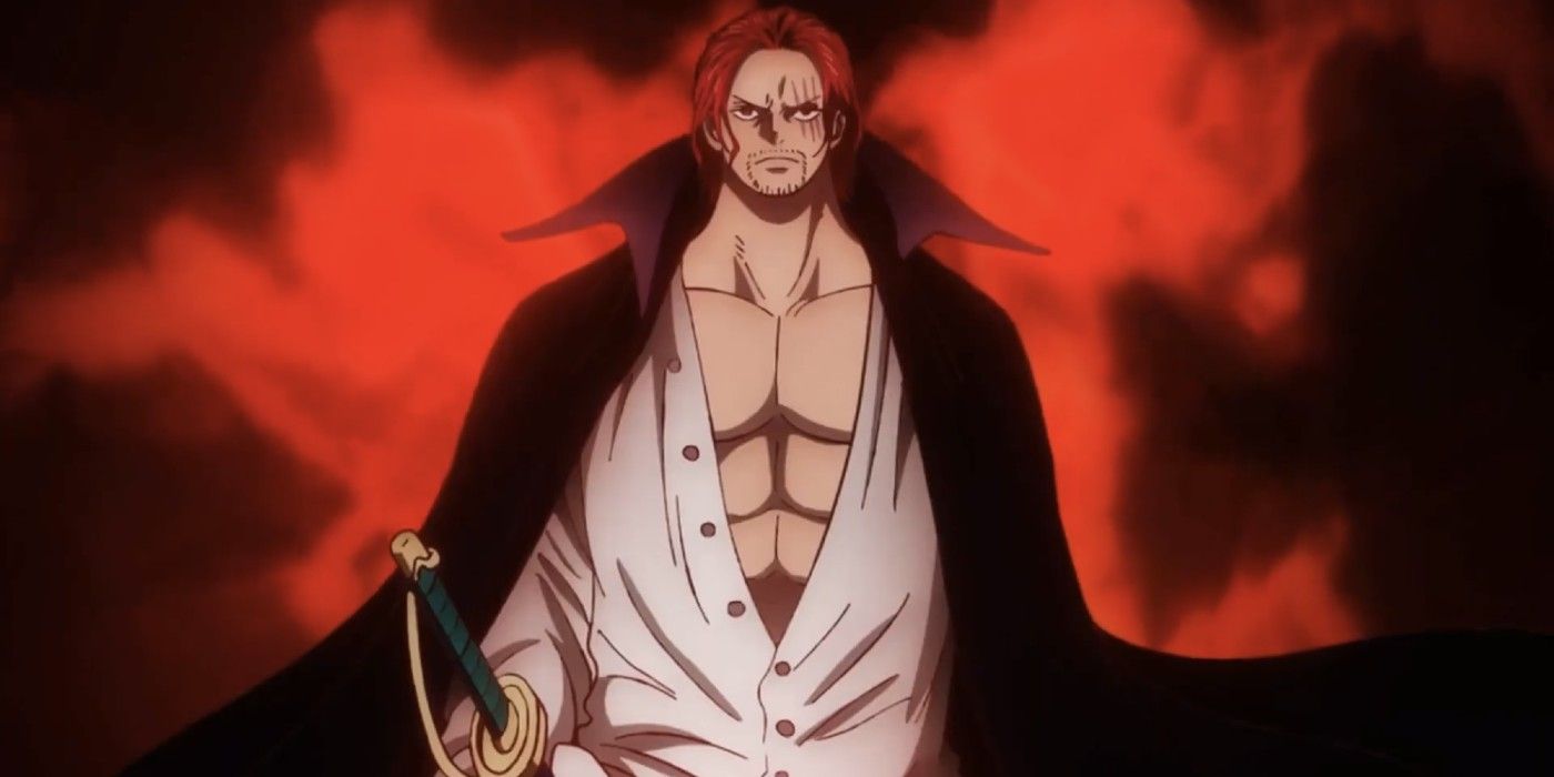 Shanks looks menacing in One Piece