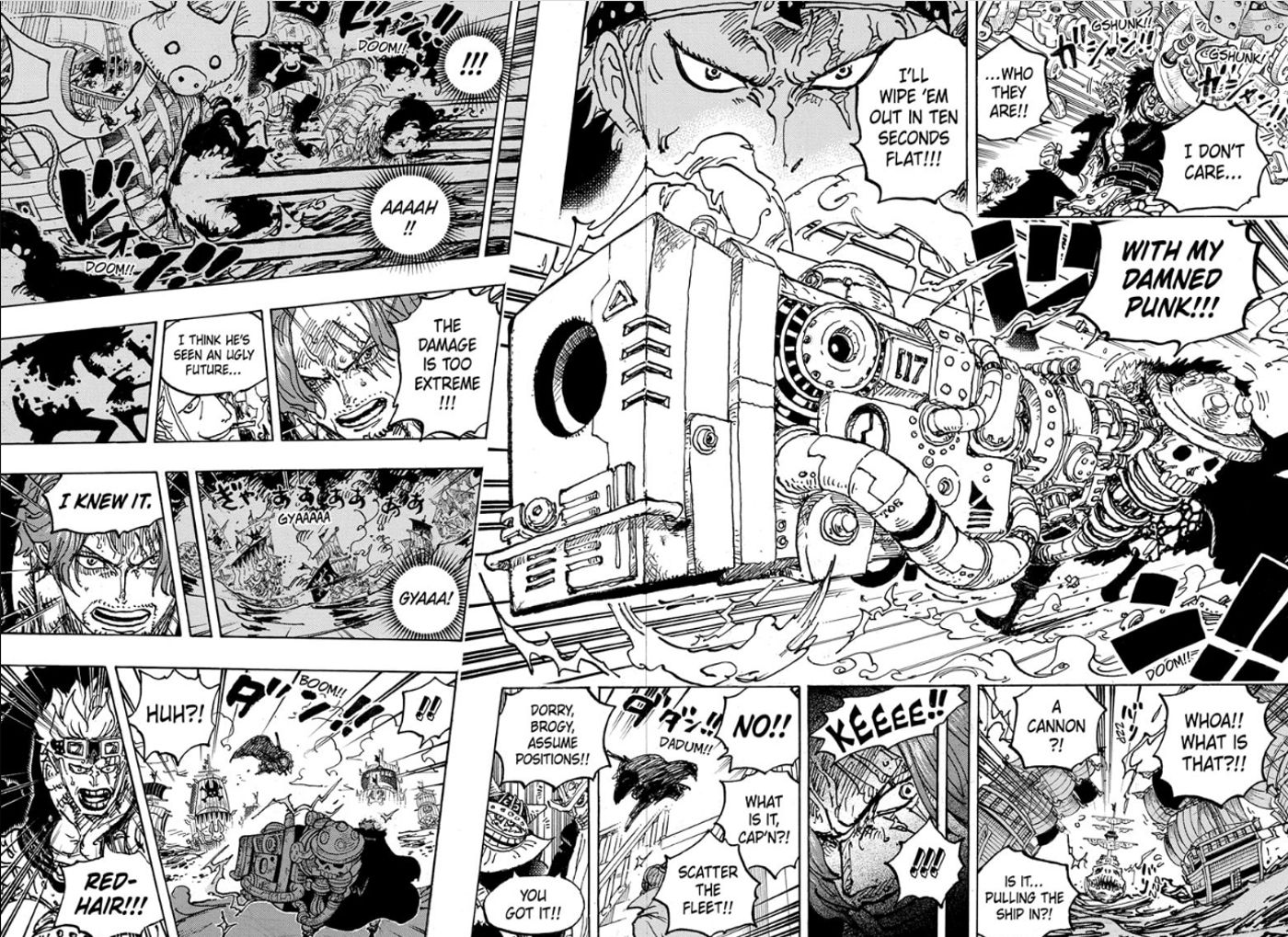 Shanks uses observation Haki to see the future in One Piece