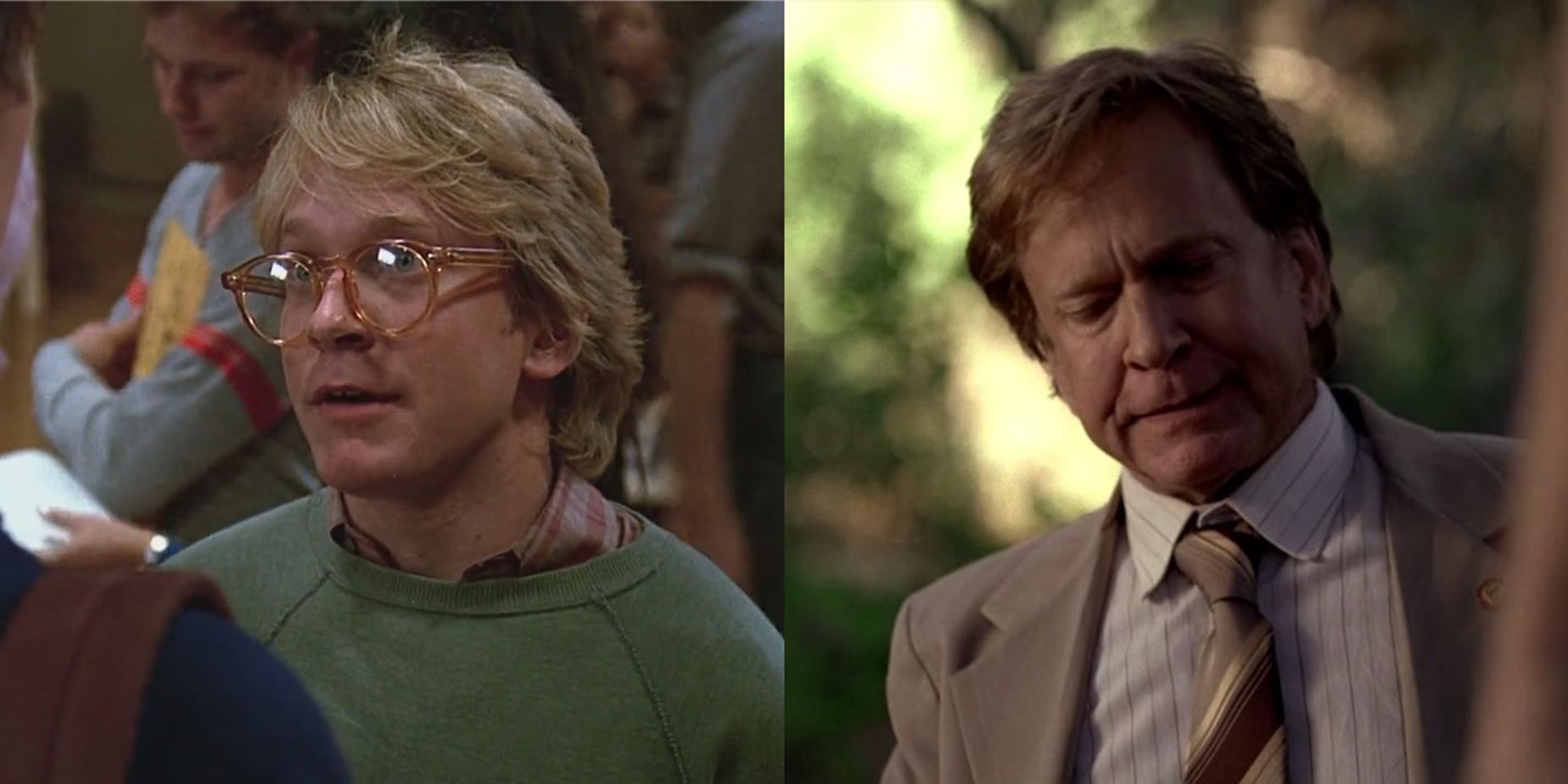 Split image of Scott Thomson in Fast Times at Ridgemont High and True Blood