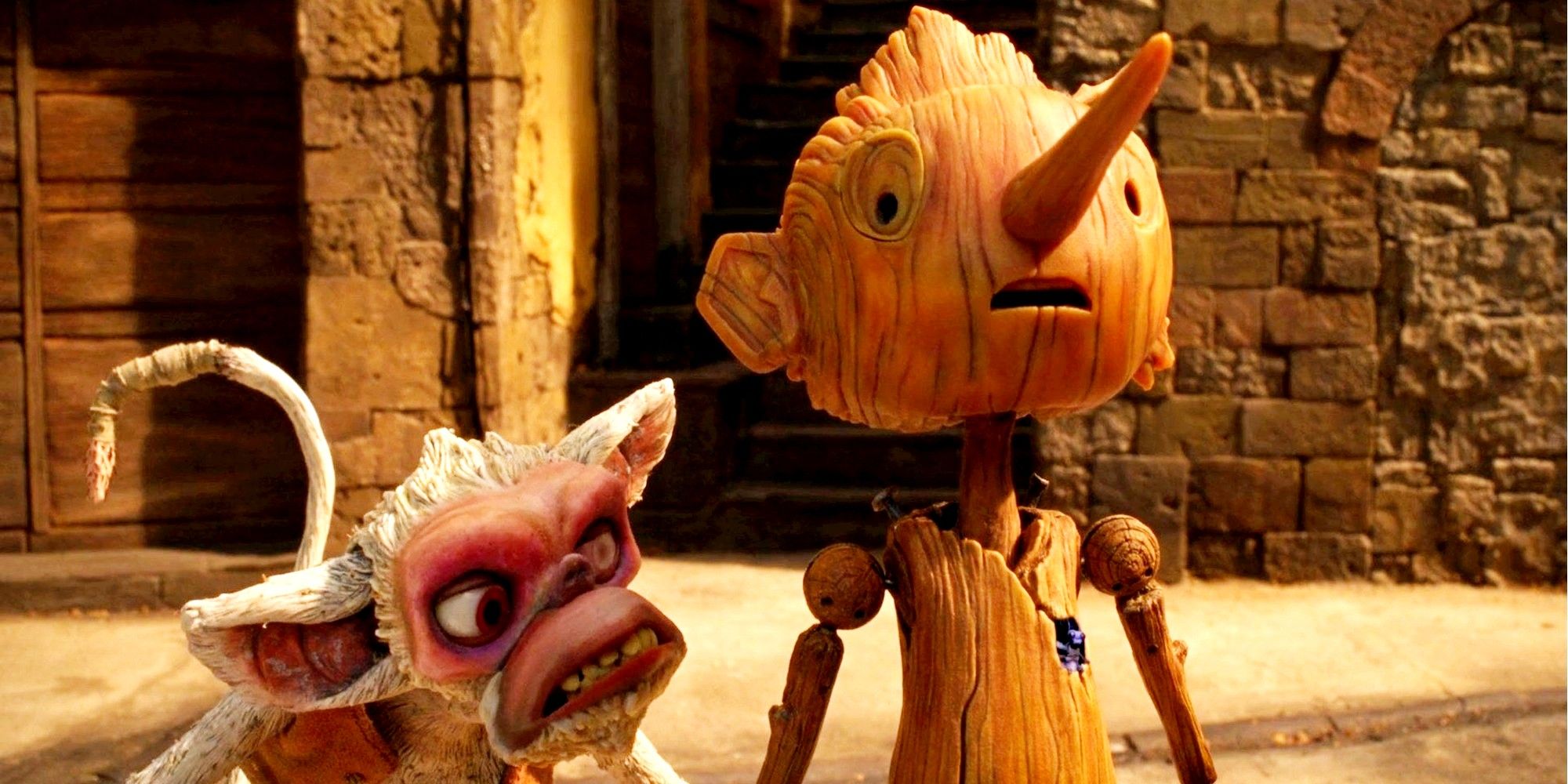Sprezzatura the Monkey and Pinocchio in Del Toro movie